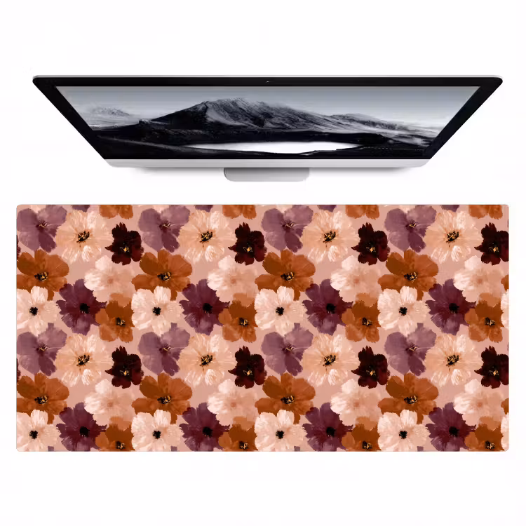 Bloemen - Abstract - Aardetinten Muismat XXL klein 681 -zzz3d