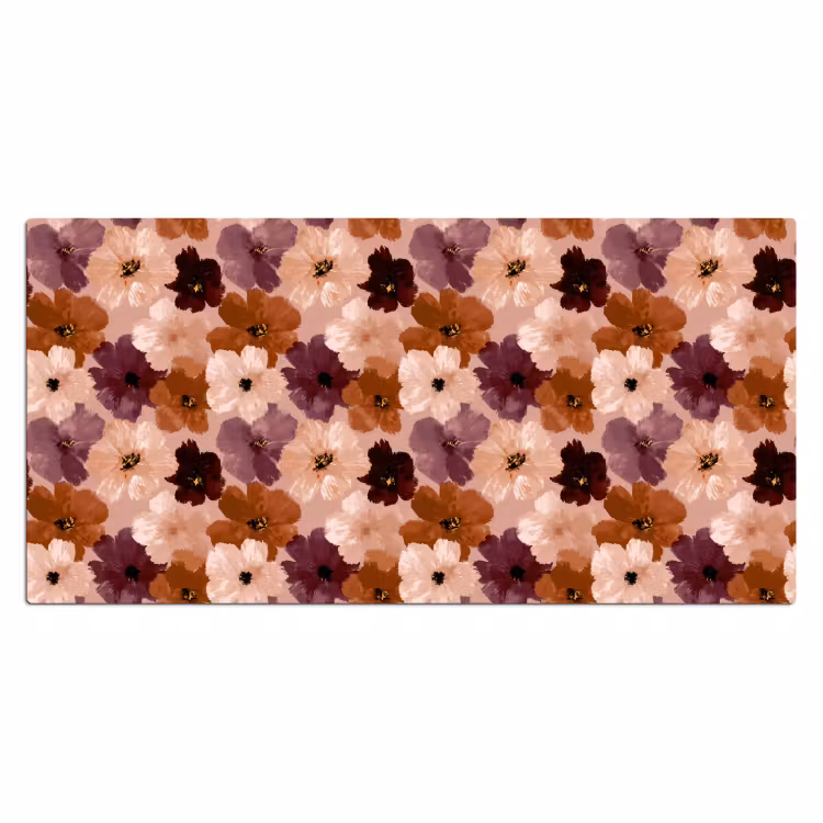 Bloemen - Abstract - Aardetinten Muismat XXL klein 681 -3d_leeg