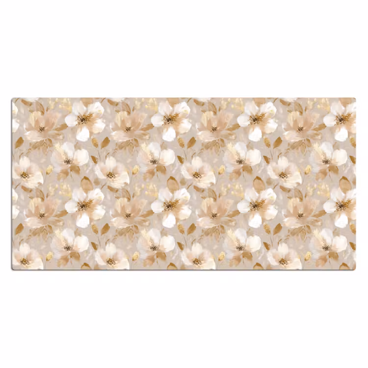Bloemen - artistiek - Goud Muismat XXL klein 681 -3d_leeg