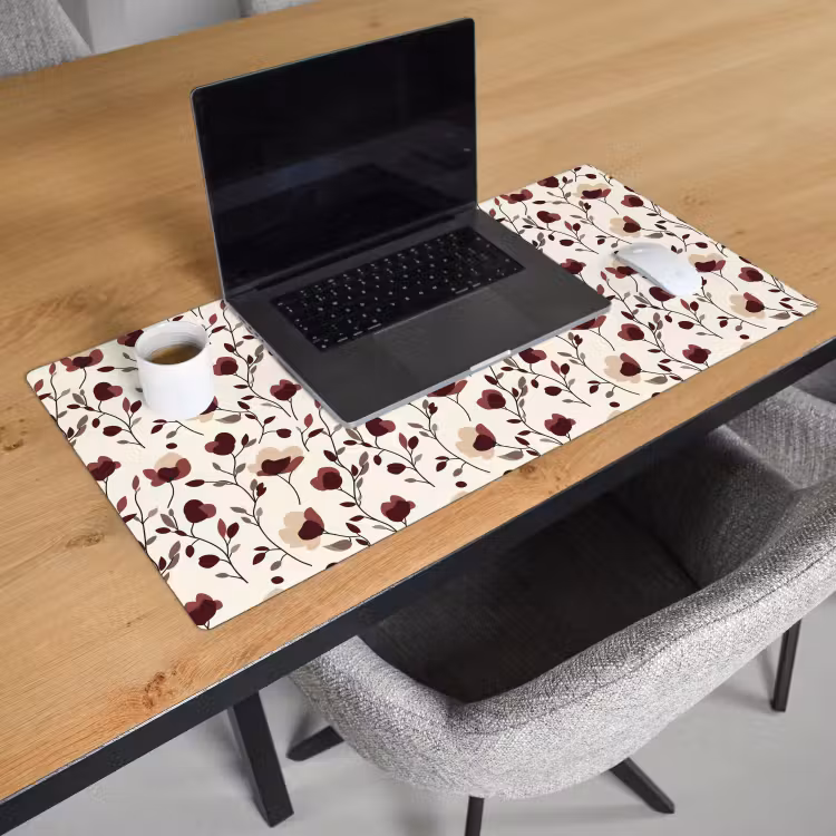 Bloemen - Botanisch - Bordeaux Muismat XXL klein 681 -sfeer1
