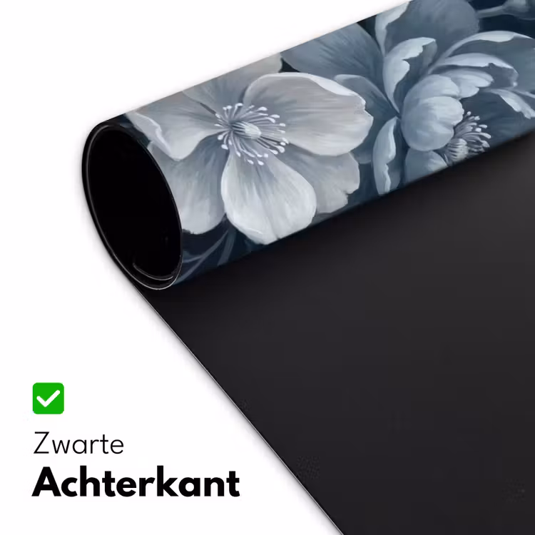 Bloemen - Boeket - Winter - Abstract - Blauw Muismat XXL klein -sfeer2