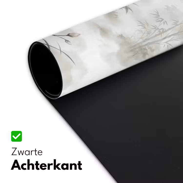 Bloemen - Knop - Tuin - Illustratie - Wit Muismat XXL klein -sfeer2