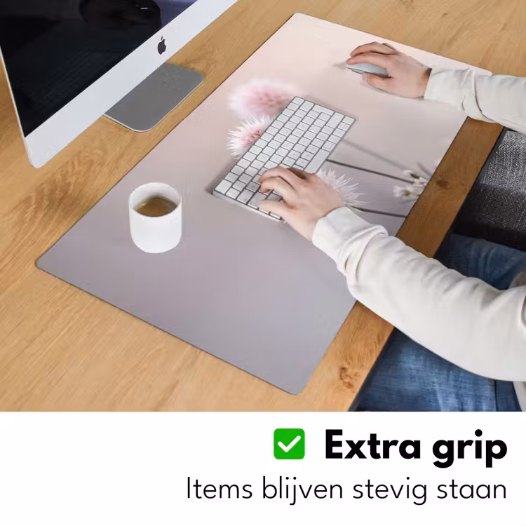 Bloemen - Bollen - Roze Muismat XXL klein -sfeer3