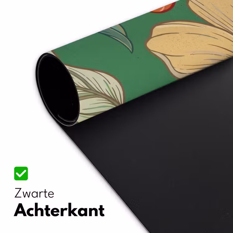 Desk Mat - Flowers - Greenery - Illustration - Bloemen - Groen - Illustratie Muismat XXL klein