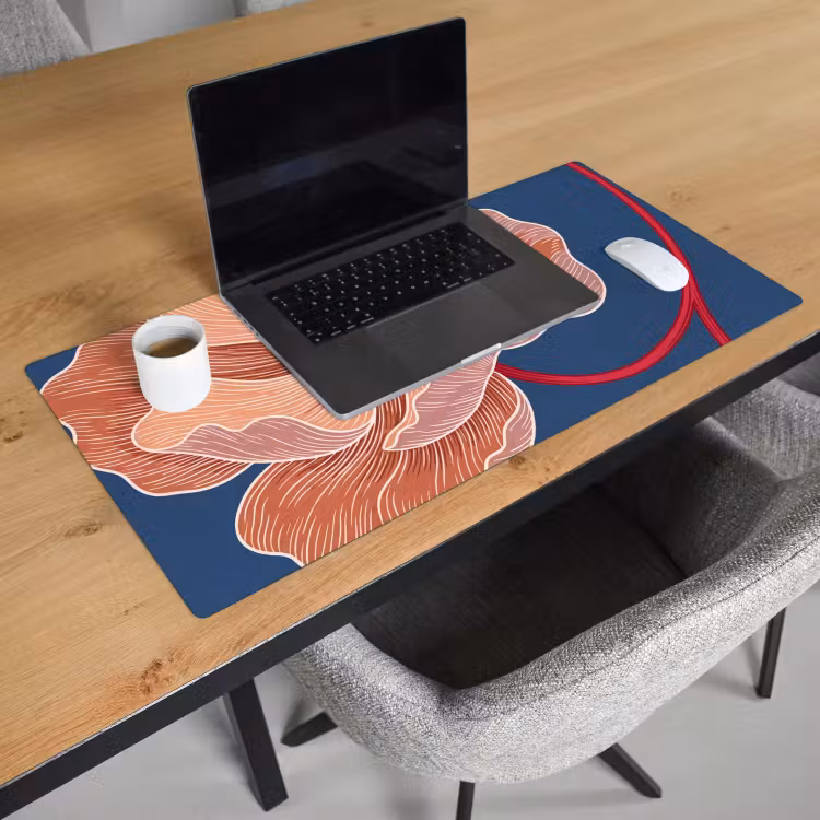Desk Mat - Flowers - Modern - Abstract - Bloemen - Modern - Abstract Muismat XXL klein