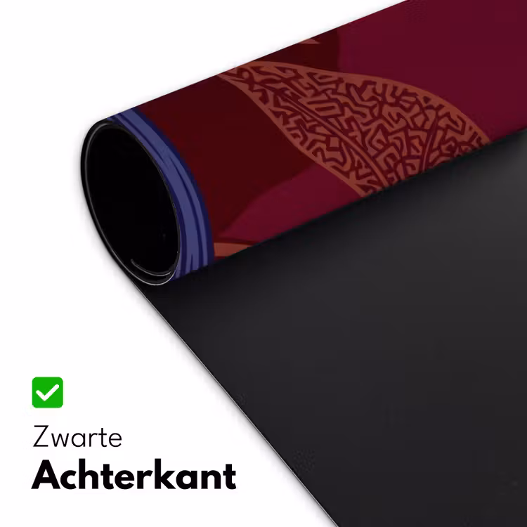 Desk Mat - Flowers - Modern - Purple - Bloemen - Modern - Paars Muismat XXL klein