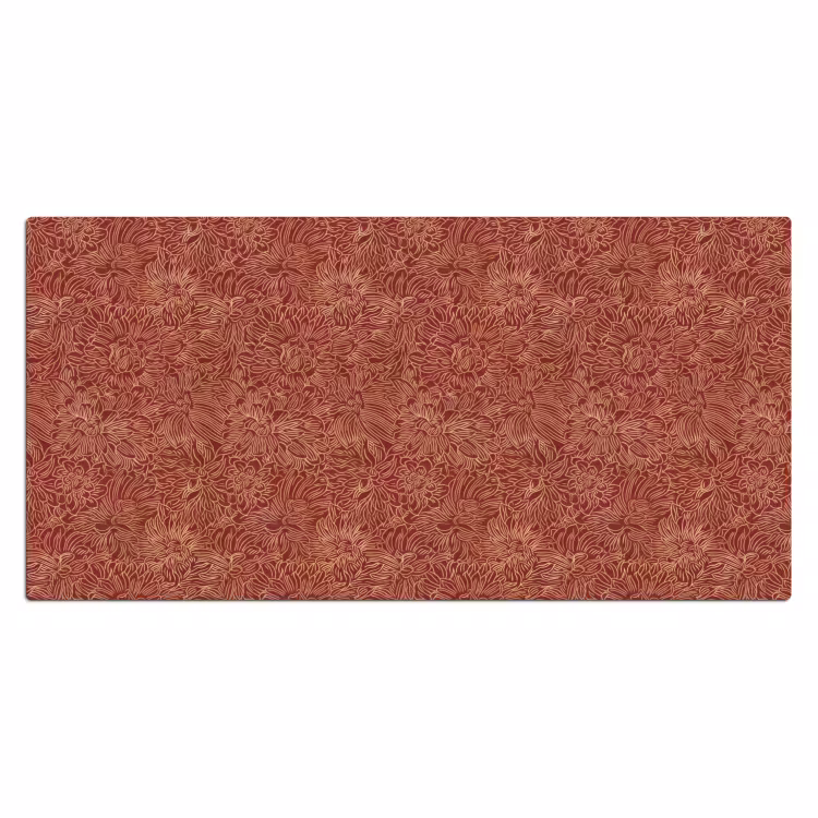 Bloemen - Motief - Rood Muismat XXL klein 681 -3d_leeg