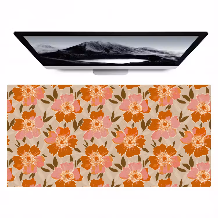 Bloemen - Motief - Retro Muismat XXL klein 681 -zzz3d