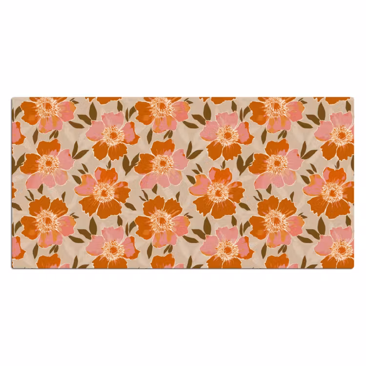 Bloemen - Motief - Retro Muismat XXL klein 681 -3d_leeg