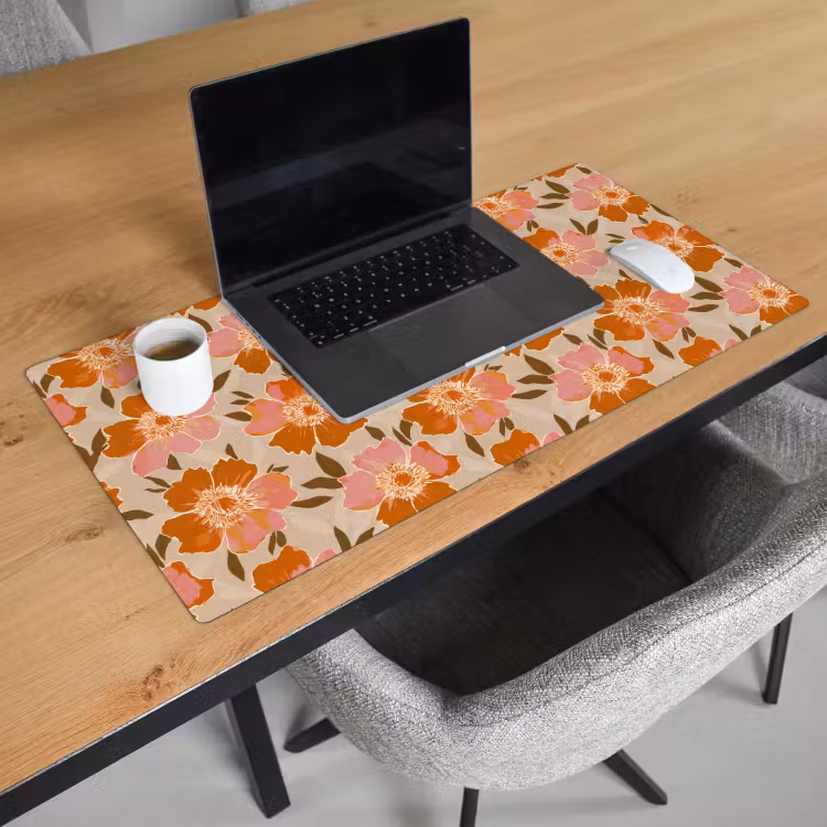 Bloemen - Motief - Retro Muismat XXL klein 681 -sfeer1