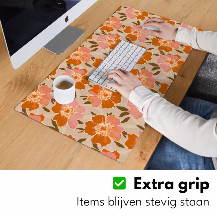 Bloemen - Motief - Retro Muismat XXL klein 681 -sfeer3