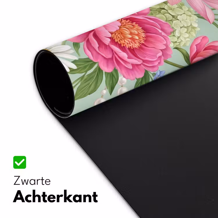 Bloemen - Patroon - Botanisch - Groen Muismat XXL klein -sfeer2