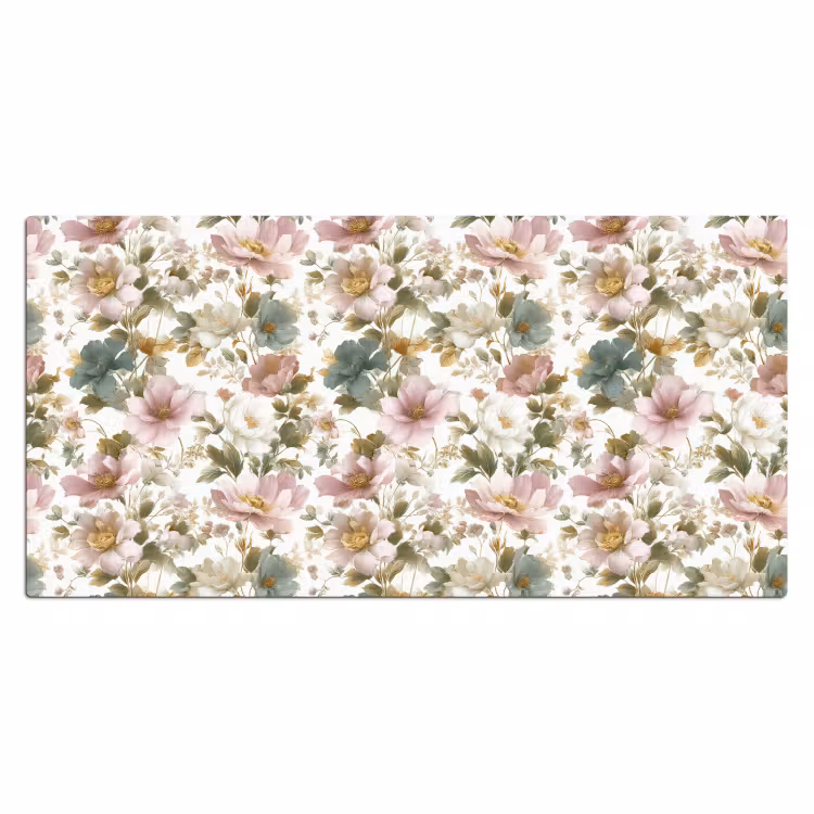 Bloemen - Patroon - Pastel Muismat XXL klein 681 -3d_leeg