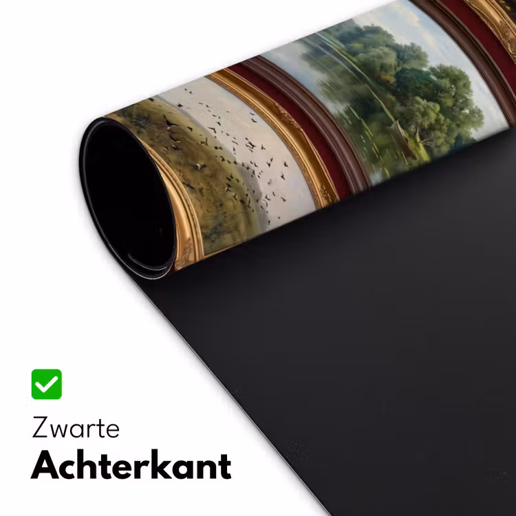 Bloemen - Vaas - Klassiek - Kunst - Rood Muismat XXL klein -sfeer2
