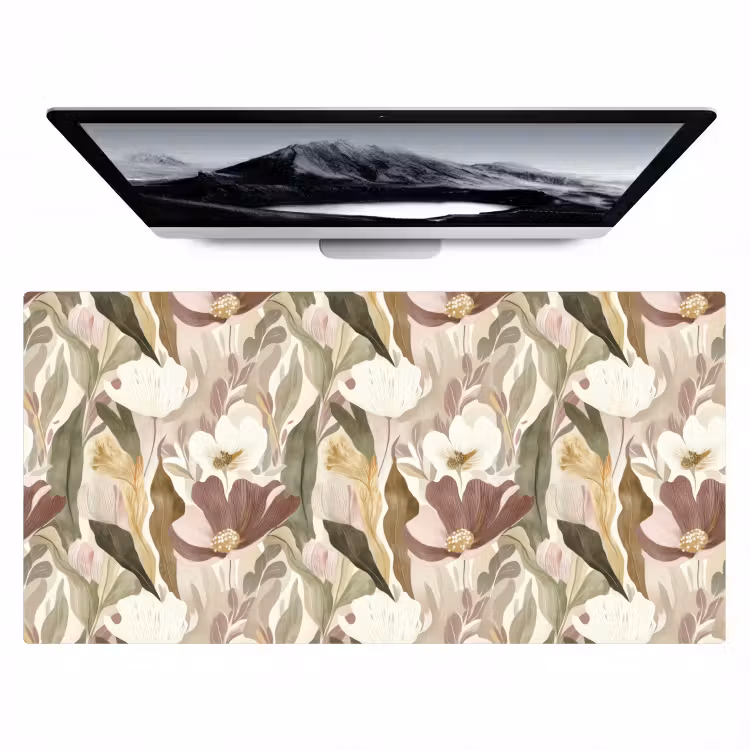 Bloemen - Aquarel - Kleurrijk Muismat XXL klein 681 -zzz3d