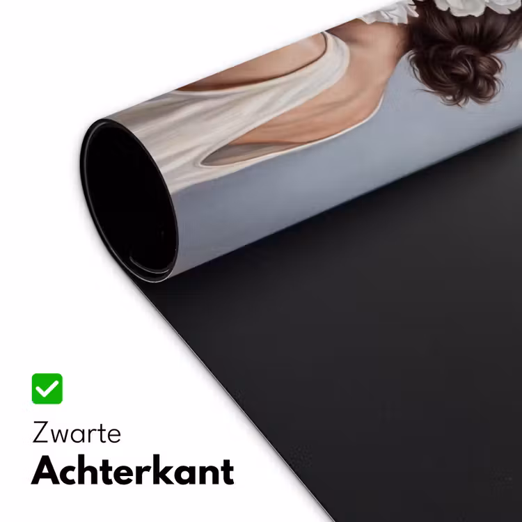 Bloemen - Vrouw - Wit Muismat XXL klein -sfeer2