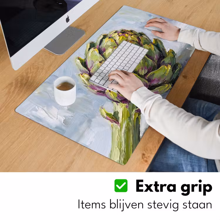 Desk Mat - Food - Artichoke - Modern - Eten - Artisjok - Modern Muismat XXL klein