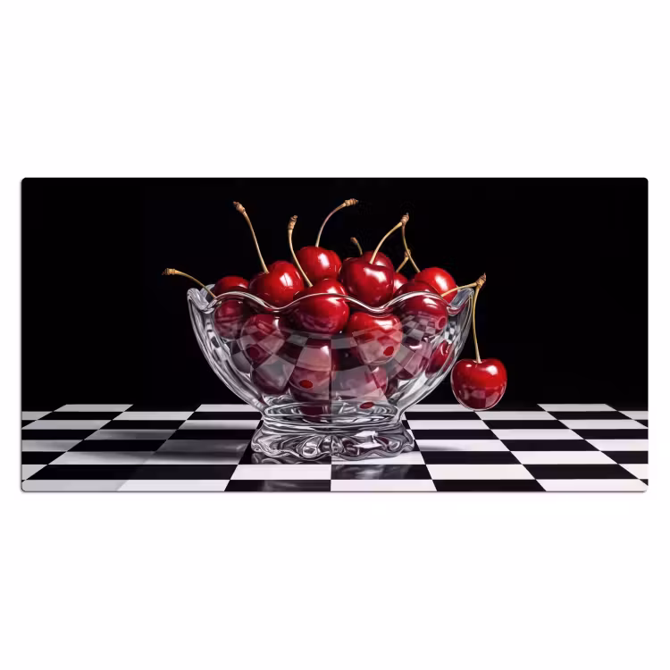 Desk Mat - Food - Cherries - Red - Eten - Kersen - Rood Muismat XXL klein