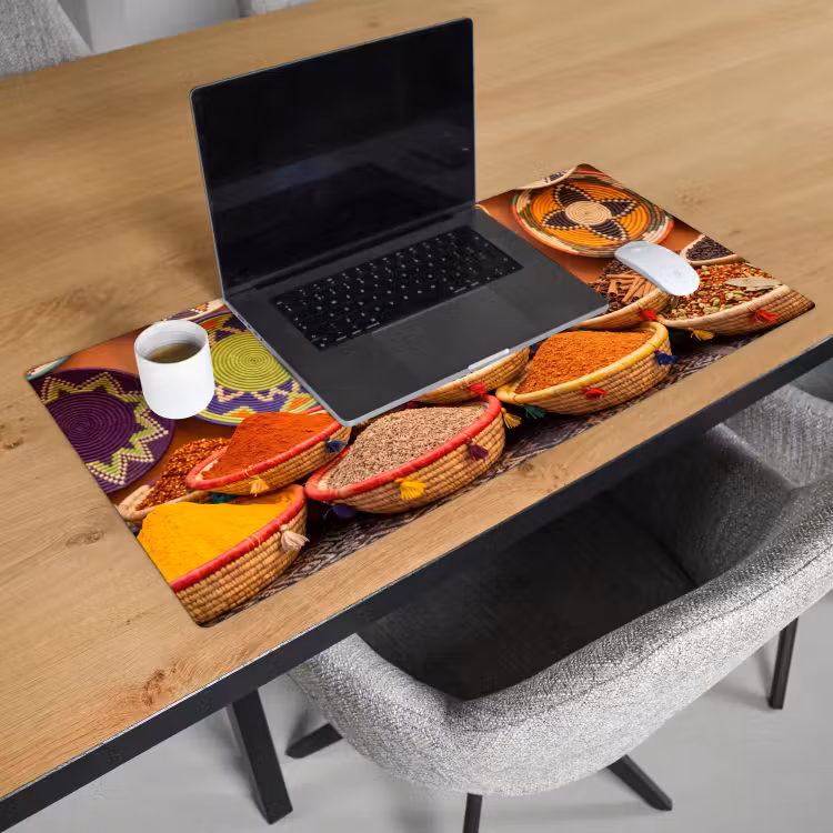 Desk Mat - Food - Colorful - Culture - Eten - Kleurrijk - Cultuur Muismat XXL klein