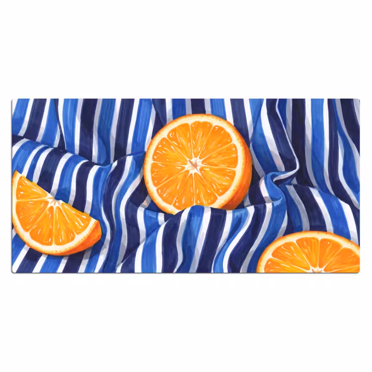 Desk Mat - Food - Fruit - Orange - Eten - Fruit - Oranje Muismat XXL klein