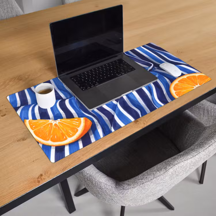 Desk Mat - Food - Fruit - Orange - Eten - Fruit - Oranje Muismat XXL klein