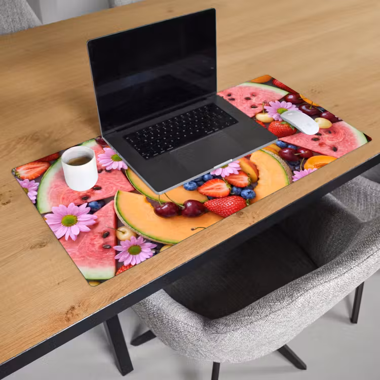Eten - Fruit - Zomer - Kleurrijk Muismat XXL klein -sfeer1