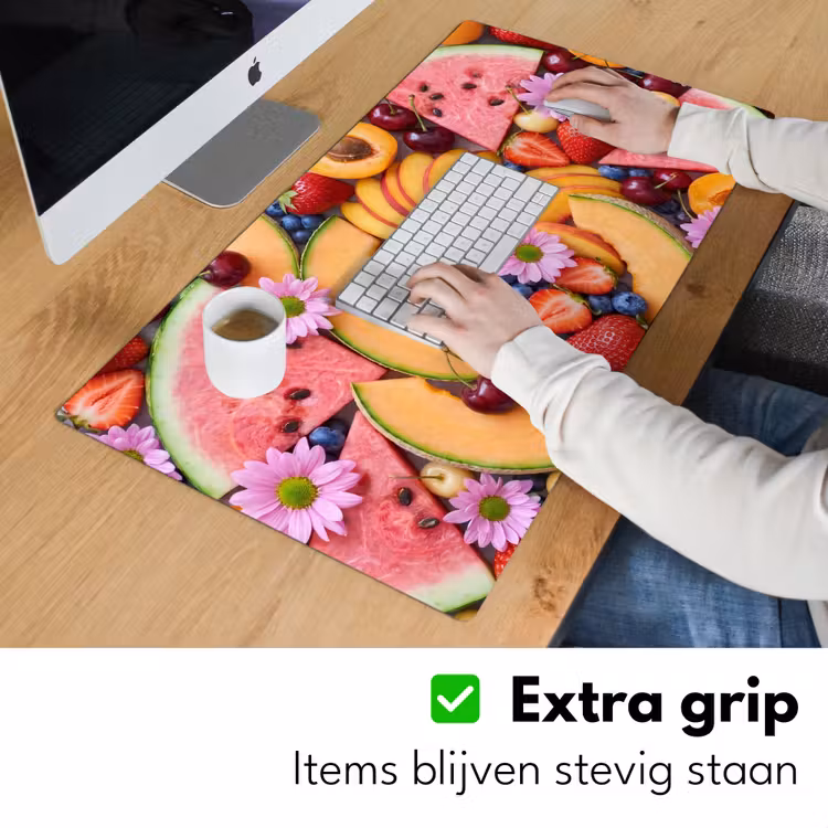 Eten - Fruit - Zomer - Kleurrijk Muismat XXL klein -sfeer3