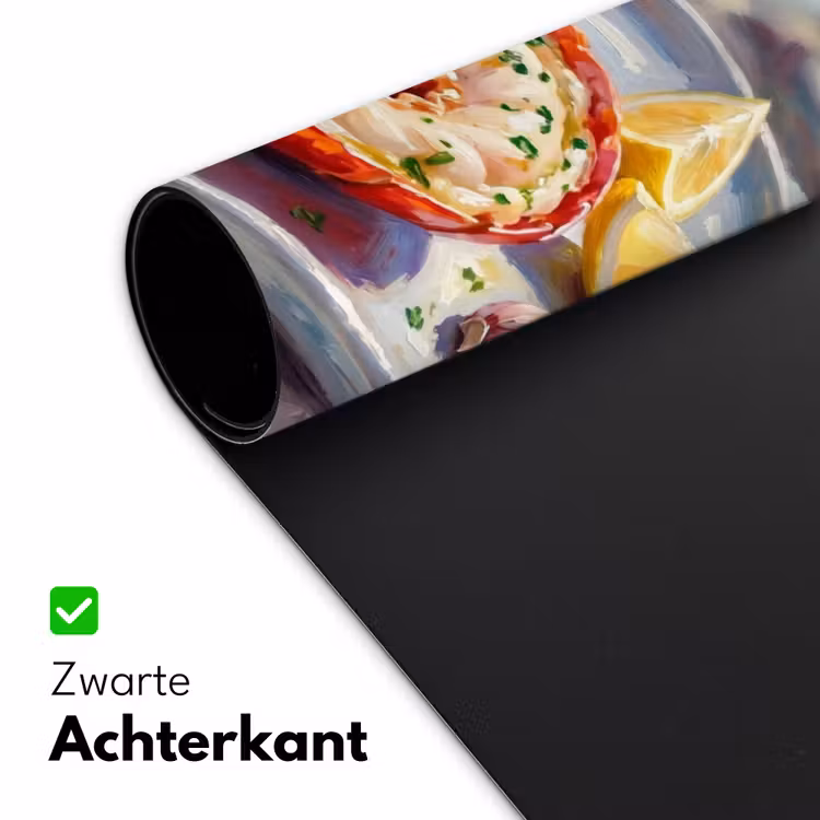 Eten - Zee - Kust - Modern - Blauw Muismat XXL klein -sfeer2