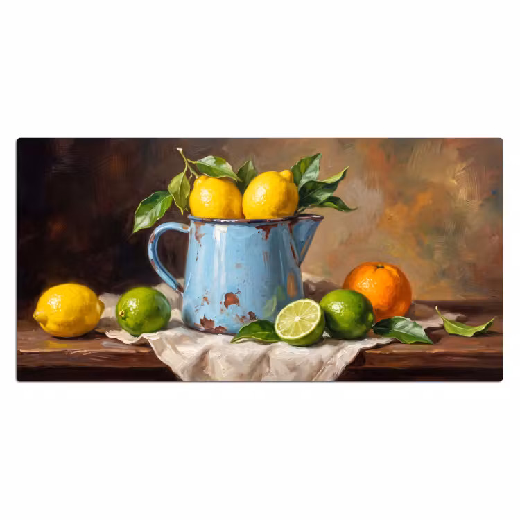 Desk Mat - Food - Still Life - Classical - Eten - Stilleven - Klassiek Muismat XXL klein