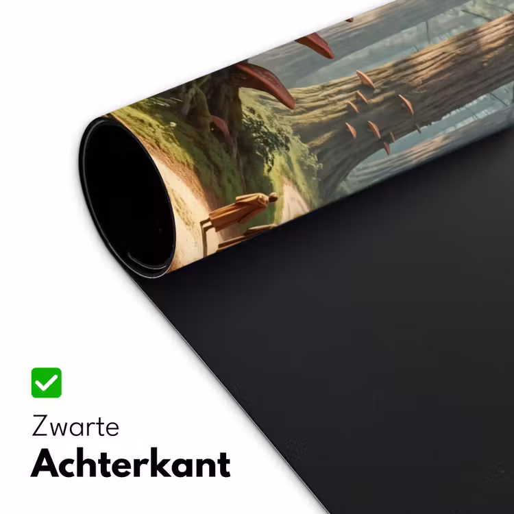 Desk Mat - Forest - Trees - Nature - Bos - Bomen - Natuur Muismat XXL klein