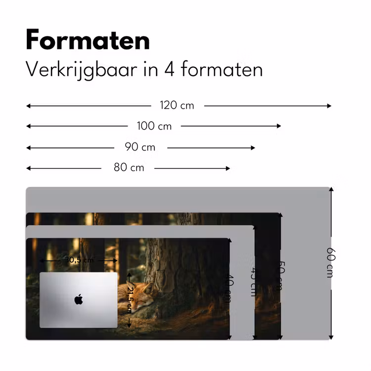 Vos - Bos - Slapen Muismat XXL klein -sfeer5