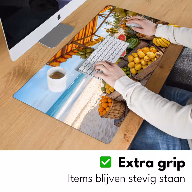 Desk Mat - Fruit - Beach - Tropical - Fruit - Strand - Tropisch Muismat XXL klein