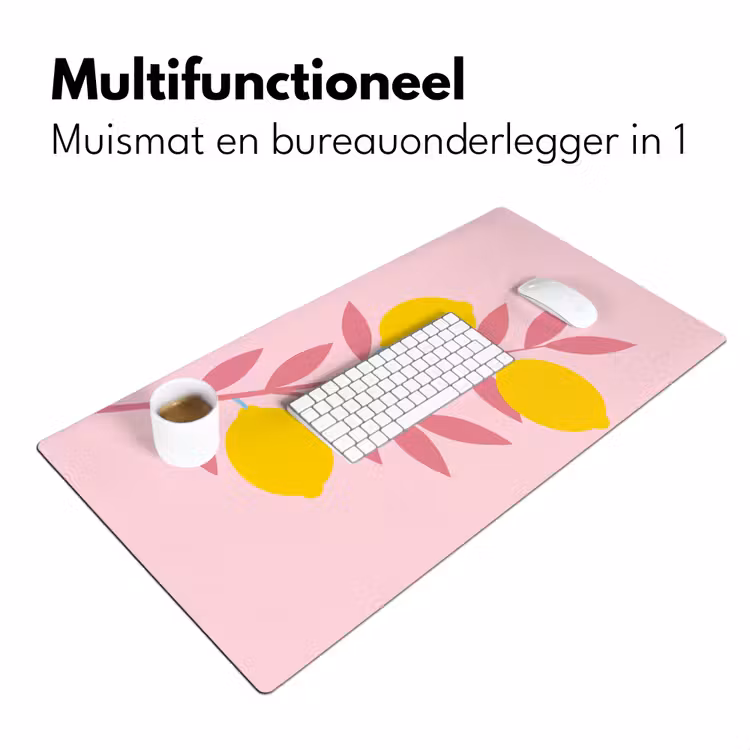Fruit - Tak - Natuur - Abstract - Roze Muismat XXL klein -sfeer4
