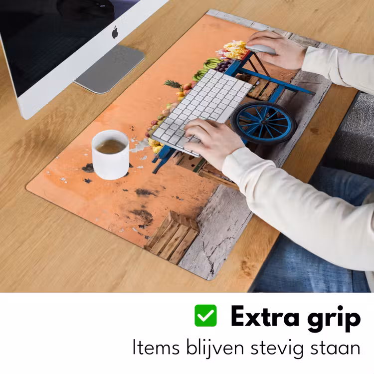 Desk Mat - Fruit - Cart - Street - Fruit - Kar - Straat Muismat XXL klein