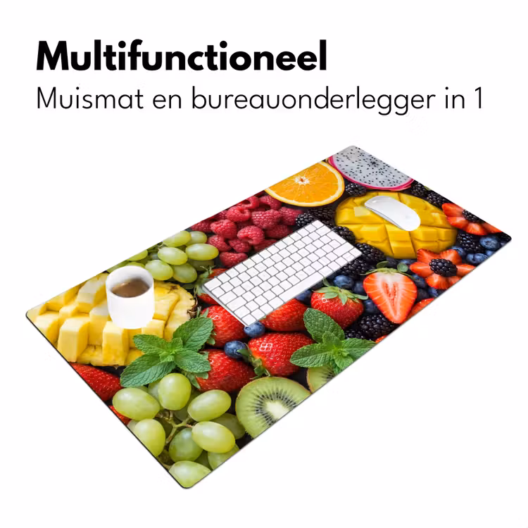 Fruit - Vers - Kleurrijk - Eten Muismat XXL klein -sfeer4