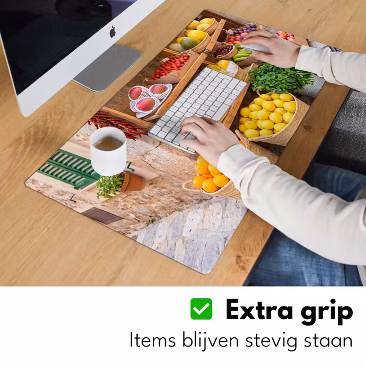 Desk Mat - Fruit - Market - Fresh - Fruit - Markt - Vers Muismat XXL klein