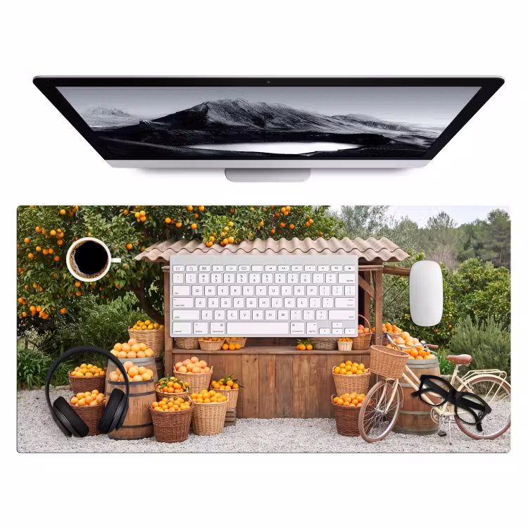 Desk Mat - Fruit - Market - Rural - Fruit - Markt - Landelijk Muismat XXL klein