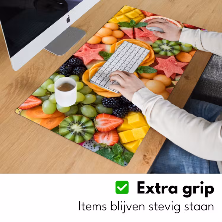 Fruit - Variatie - Kleurrijk - Vers - Eten Muismat XXL klein -sfeer3