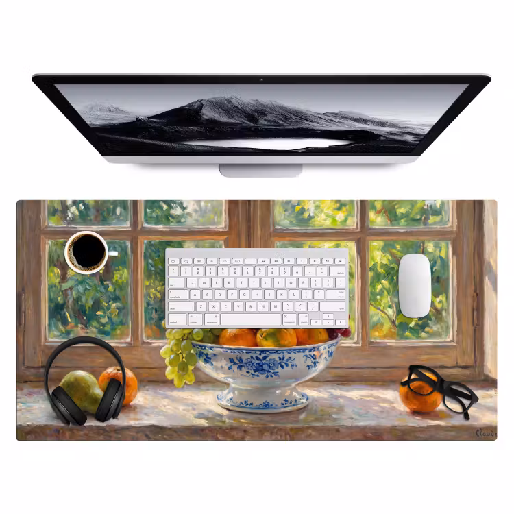 Desk Mat - Fruit - Windowsill - Nature - Fruit - Vensterbank - Natuur Muismat XXL klein