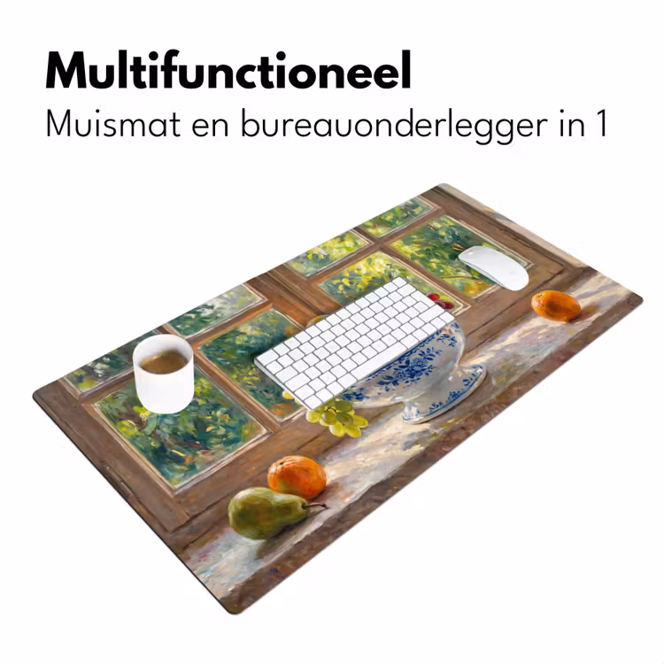 Desk Mat - Fruit - Windowsill - Nature - Fruit - Vensterbank - Natuur Muismat XXL klein