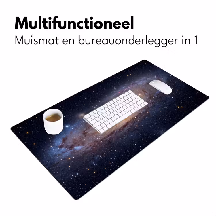 Desk Mat - Galaxy - Space - Cosmos - Sterrenstelsel - Ruimte - Kosmos Muismat XXL klein