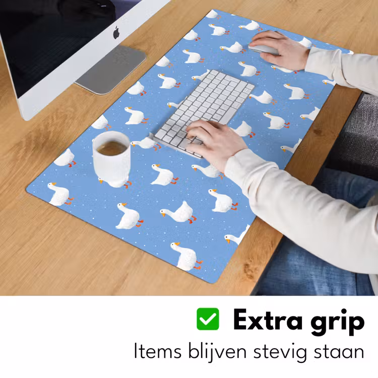 Ganzen - Elegant - Blauw Muismat XXL klein 681 -sfeer3