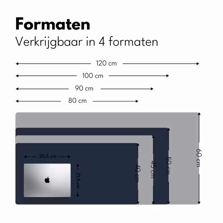 Geldersblauw - Blauw - Klassiek Muismat XXL klein 681 -sfeer5