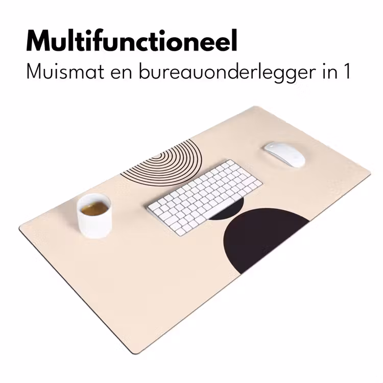 Desk Mat - Geometric Balance - Art - Geometrische balans - Kunst Muismat XXL klein