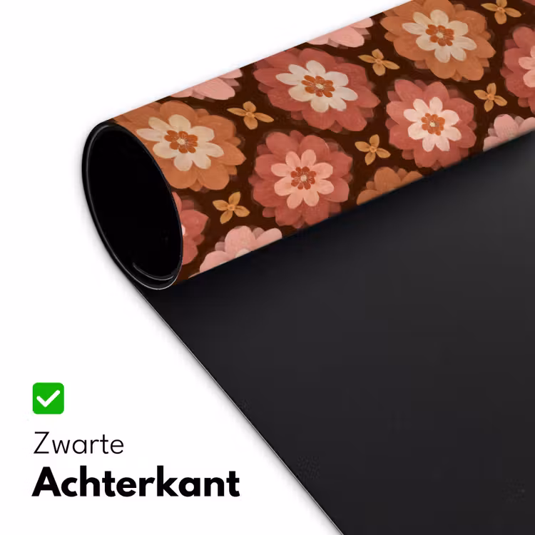 Geometrisch - Bloemen - Kleurrijk Muismat XXL klein 681 -sfeer2