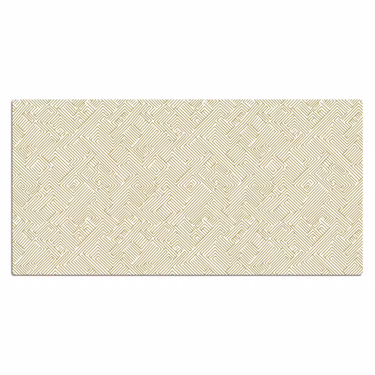 Geometrisch - Lijnen - Groen Muismat XXL klein 681 -3d_leeg
