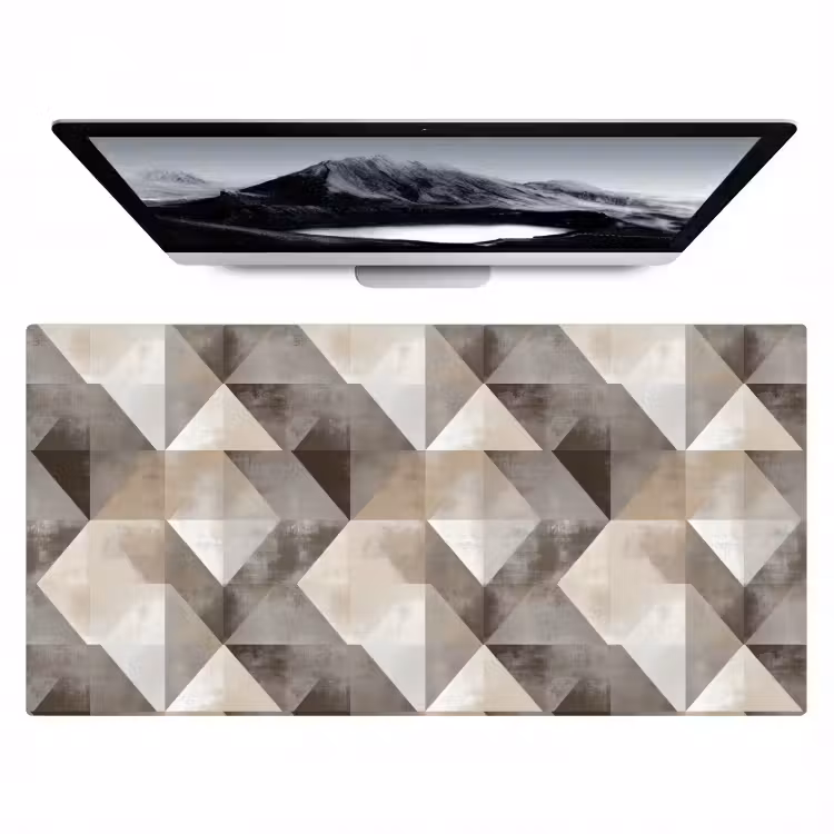 Geometrisch - Motief - Aardetinten Muismat XXL klein 681 -zzz3d