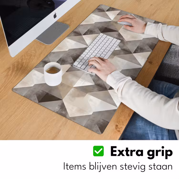 Geometrisch - Motief - Aardetinten Muismat XXL klein 681 -sfeer3