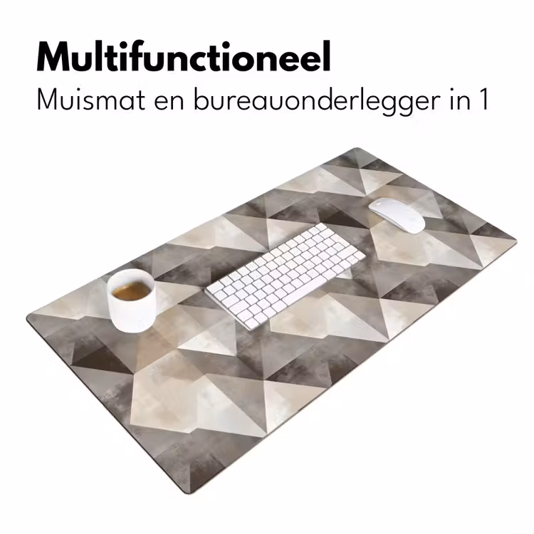 Geometrisch - Motief - Aardetinten Muismat XXL klein 681 -sfeer4