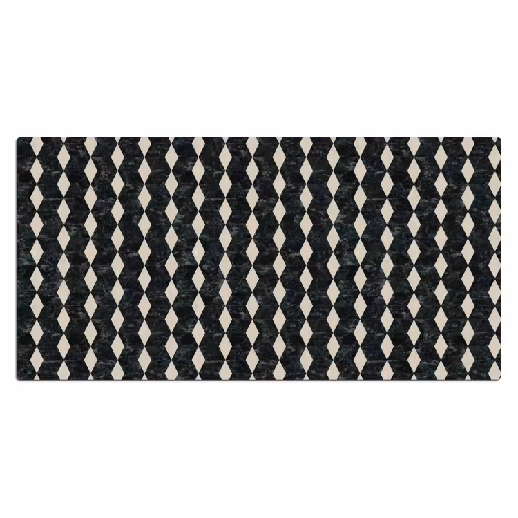 Geometrisch - Patroon - Marmer - Groen Muismat XXL klein 681 -3d_leeg